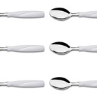 Kit 6 Colher De Mesa Aço Inox Branco Brinox