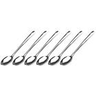 Kit 6 Colheres Arroz Inox Grandes Lisas 35cm Profissional Res