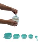 Kit 6 Colheres Medidoras De 7,5ml A 250ml - Mozcada Azul U