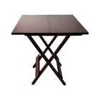 Kit 6 Conjuntos De Mesa Com 4 Cadeiras De Madeira Dobravel 70