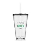 Kit 6 Copos Com Tampa E Canudo Eco Seja Green