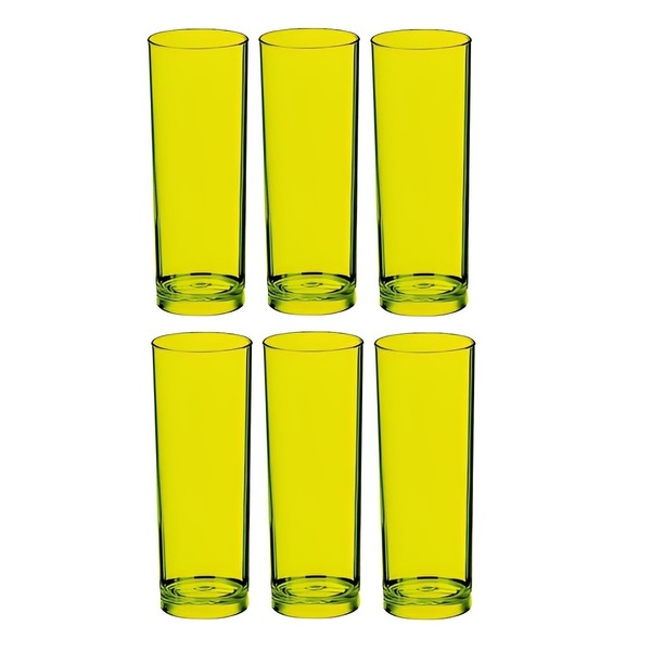 Kit 6 Copos Plásticos Long Drink Boccati Longo 370ml Cozinha