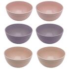 Kit 6 Cumbucas Bowl De Bambu Sortido 15x7cm Lyor Sobremesa Ce