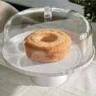 Kit 6 Cúpulas Para Prato De Bolo Tampa Acrílico Cúpula 30cm