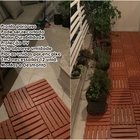 Kit 6 Decks Madeira Plástico Encaixe Modular Maxx Cedro