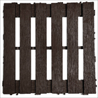 Kit 6 Decks Madeira Plástico Encaixe Modular Maxx Imbuia