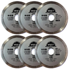 Kit 6 Disco De Corte Diamantado Liso 8mm 110mm X 20mm Matz