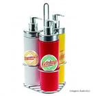 Kit 6 Dispensers 300ml Molho Maionese Restaurante Bar Forma