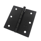 Kit 6 Dobradiça Preta Porta / Janela Pino Solto Real 3 X 3"