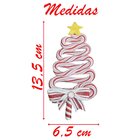 Kit 6 Enfeite Pendente Para Árvore De Natal Pinheirinho Rosa