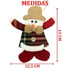 Kit 6 Enfeite Pendente Para Árvore Natal Boneco Neve 15cm