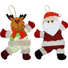 Kit 6 Enfeites Árvore De Natal Papai Noel E Rena Natalino