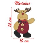 Kit 6 Enfeites Árvore De Natal Pendente Boneco De Neve Papai