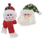 Kit 6 Enfeites Árvore Natal Pendente Papai Noel E Boneco De N