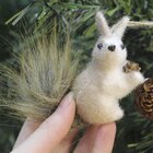 Kit 6 Enfeites Pendente Natal Esquilo Natalino 11cm