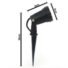 Kit 6 Espeto De Jardim Luminária Com Luz De Alto Brilho Super