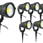 Kit 6 Espeto De Jardim Luminária Spot Luz Led De Alto Brilho