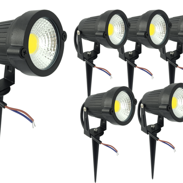 Kit 6 Espeto De Jardim Luminária Spot Luz Led De Alto Brilho