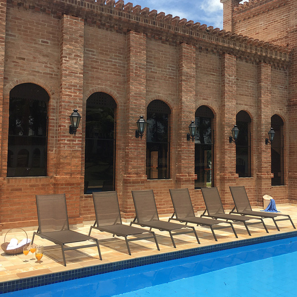 Kit 6 Espreguiçadeiras Tela Sling Future Cobre