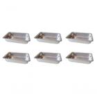 Kit 6 Formas Assadeira De Cuca Retangular 23 X 13,5cm Extang