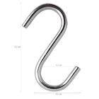 Kit 6 Ganchos Multiuso Para Barra Toalha Utensílios Cromado