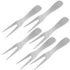 Kit 6 Garfo De Petisco Pizza Em Inox