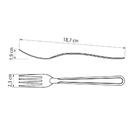 Kit - 6 Garfos De Mesa Buzios Em Aço Inox Gibag - Tramontina