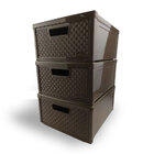 Kit 6 Gaveteiro Modular Empalhável Organizador Multiuso Ratta