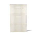 Kit 6 Gaveteiro Modular Empalhável Organizador Multiuso Ratta