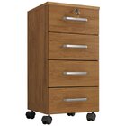 Kit 6 Gaveteiros Escritório Chave E Rodízios 4 Gavetas Gávea