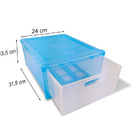 Kit 6 Gaveteiros Modularares Empalhável Organizador Multiuso