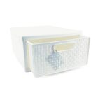 Kit 6 Gaveteiros Modularares Empalhável Organizador Multiuso