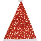 Kit 6 Gorro Touca Papai Noel Enfeite Natal Estrelas E Luas