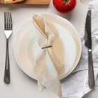 Kit 6 Guardanapos Canto Mitrado 45x45 Algodao/linho Para Seu