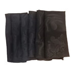 Kit 6 Guardanapos Jacquard Medalhao 38x38 Preto