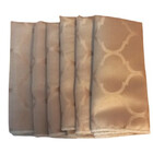 Kit 6 Guardanapos Jacquard Medalinha 38x38 Ouro Velho