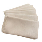 Kit 6 Guardanapos Rafia 38x38 Bege Para Seu Jantar De Natal