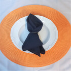 Kit 6 Guardanapos Rafia 38x38 Marinho