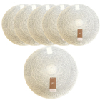 Kit 6 Jogos Americano Familia Sousplat Crochet Servir Mesa Be