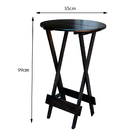 Kit 6 Jogos De Mesa Bistrô De Madeira Com 2 Cadeiras Dobravel