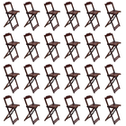 Kit 6 Jogos De Mesa Bistrô De Madeira Com 4 Cadeiras Dobravel