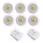 Kit 6 Lampadas Spot Led Luminaria Controle  Remoto 5w Sem Fio
