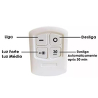 Kit 6 Lampadas Spot Led Luminaria Controle Sem Fio Remoto 15w