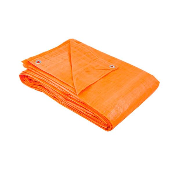 Kit 6 Lona Carreteiro Laranja 2x2m 100 Mc 70g/m2 C/ilhoses