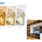 Kit 6 Luminaria Painel Plafon Led 18w Quadrada Embutir 4000k