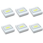 Kit 6 Luminárias Portáteis Interruptor Luz De Led