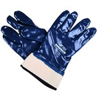 Kit 6 Luvas Proteção Nitrílica Punho Lona Produtos Químicos V