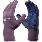 Kit 6 Luvas Proteção Poliflex Pigmentada Cinza Antiderrapante