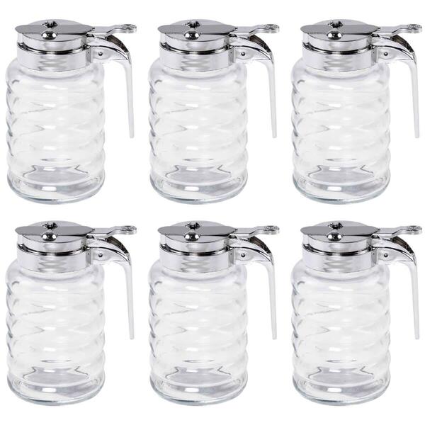 Kit 6 Meleiras de Vidro 6x12cm com Dosador 280ml Lyor Pote Me