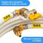 Kit 6 Metros 16mm Tubo Multicamadas Pex Gás + Registro 1/2